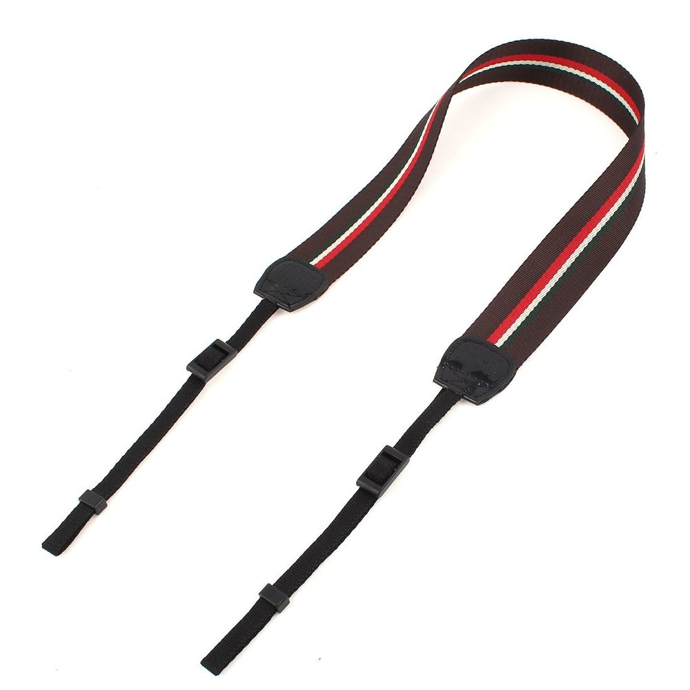 Ruilogod Outdoor Sports Good performance Shoulder Neck Strap Black Brown for SLR Camera (id: b29 557 418 c19 d10