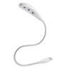 Ruilogod Silver Tone Flexible Gooseneck 3 LED Bulbs USB Light Lamp for Laptop(id:30 e6f 63 b74 f27 view 1