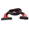 Ruilogod 50cm SAS 29-pin Male to Female M/F Extension Cable Black view 1
