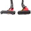 Ruilogod 50cm SAS 29-pin Male to Female M/F Extension Cable Black view 2