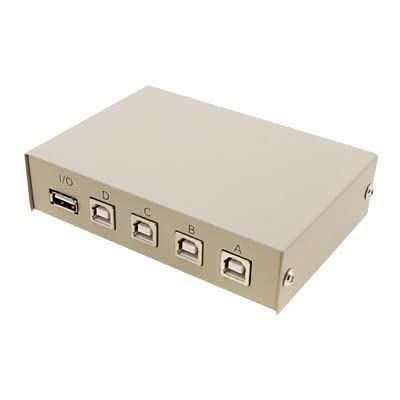 Ruilogod 4 Ports USB2.0 Manual Sharing USB Switch