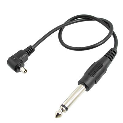 Ruilogod 6.3mm 1/4" 3.5mm 1/8" Jack Connector to Male PC Sync Flash Wire Cable 13"