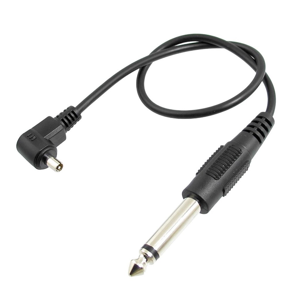 Ruilogod 6.3mm 1/4" 3.5mm 1/8" Jack Connector to Male PC Sync Flash Wire Cable 13"