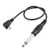 Ruilogod 6.3mm 1/4" 3.5mm 1/8" Jack Connector to Male PC Sync Flash Wire Cable 13" view 1