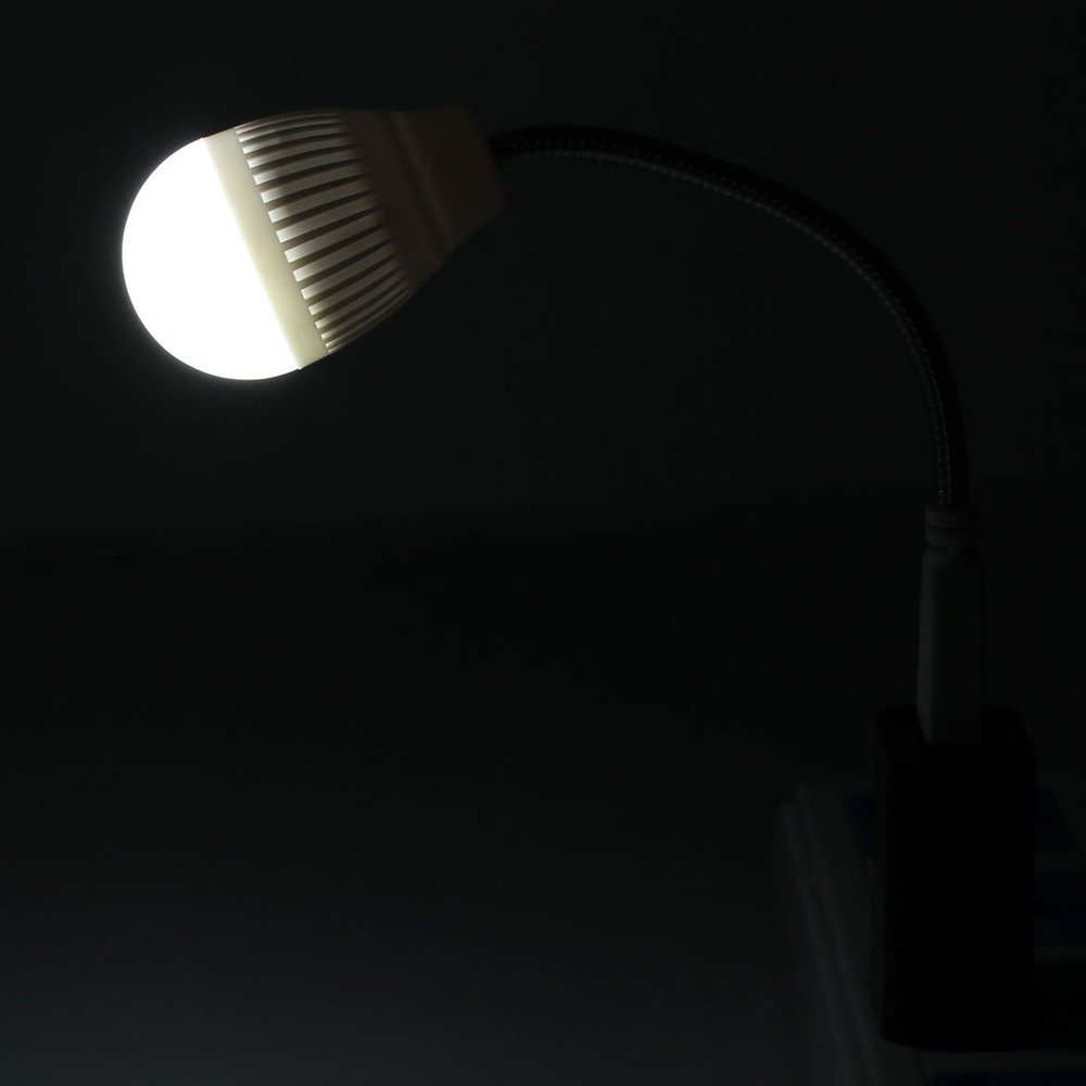 Ruilogod DC 5V Mini Portable Flexible USB LED Light Lamp White for Laptop Desktop Computer(id:74 da6 ca f2b d97