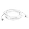 Ruilogod 5M 16ft Male to Male TV Coaxial wxd3 Fly Aerial Cable Cord White (id: f16 33c 306 947 b9b view 1