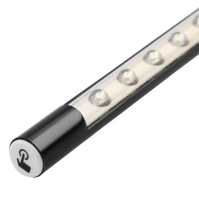 Ruilogod Notebook Laptop Flexible DC 5V 1W Touch Switch USB 10 LED Light Reading Lamp Black(id:82 437 bf b63 724