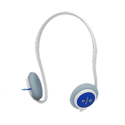 Ruilogod Blue White 3.5mm Stereo Earphone Headphone
