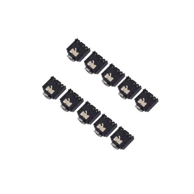10pcs DIP PCB Mount 5 Pins 3.5mm Socket Headphone Stereo Audio Jack