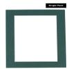 32x32 Mat Bevel Cut for 27x30 Photos - Acid Free Forest Green Precut Matboard With Backing Board and Crystal Clear, Self Seal Photo Mat Bag - For Pictures, Photos, Framing - 4-ply Thickness view 2