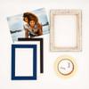 32x32 Mat Bevel Cut for 27x30 Photos - Acid Free Bottle Blue Precut Matboard With Backing Board and Crystal Clear, Self Seal Photo Mat Bag - For Pictures, Photos, Framing - 4-ply Thickness view 4