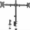 VIVO Premium Dual Ultra Wide LCD LED 27 to 38 inch Monitor Desk Mount, Heavy Duty, Adjustable Telescoping Arms, Flush Wall Setup, Fits 2 Screens, Black, STAND-TS38C view 1