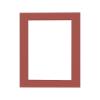 32x32 Mat Bevel Cut for 27x30 Photos - Acid Free Brick Red Precut Matboard With Backing Board and Crystal Clear, Self Seal Photo Mat Bag - For Pictures, Photos, Framing - 4-ply Thickness view 2