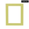 11x22 Mat Bevel Cut for 5x15 Photos - Acid Free Pistachio Green Precut Matboard With Backing Board and Crystal Clear, Self Seal Photo Mat Bag - For Pictures, Photos, Framing - 4-ply Thickness view 2