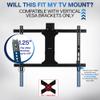 VIVO Vertical VESA Extender Plate Bracket Kit Designed for Low VESA Pattern TVs, Fits TV Ceiling Mounts, 2 Brackets, Black, MOUNT-AD165 view 3