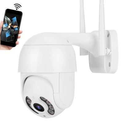 2in IP66 Proof PTZ Dome Camera - 1080P WiFi Outdoor Security Camera with Icsee, Remote Monitoring, Motion Detection, and Automatic Tracking