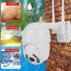 2in IP66 Proof PTZ Dome Camera - 1080P WiFi Outdoor Security Camera with Icsee, Remote Monitoring, Motion Detection, and Automatic Tracking view 4