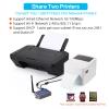 CHEECENT Wireless Print Server for USB Printer (NOT Plug&Play), 2 Port USB Print Server, Convert Wired Printer to Wireless WiFi Ethernet Networking - Windows Mac Linux Compliant - CR202 view 3