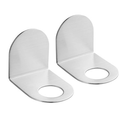 DOITOOL Wall Mounted Shelves Shower Bottle Rack Hook Self Adhesive Wall Mounted Soap Bottle Holder, 2Pcs Shampoo Dispenser Holder Hand Soap Dispenser for Kitchen Bathroom Wall Mount