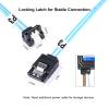 ADCAUDX SATA-III Cable:0.5M, 4Pcs/Set Thin 90-Degree SATA Right-Angle Cable SAS 6Gbps Data Angled to Straight for Server-Raid Computer SDD HDD CD DVD Drives (1.6FT) view 2