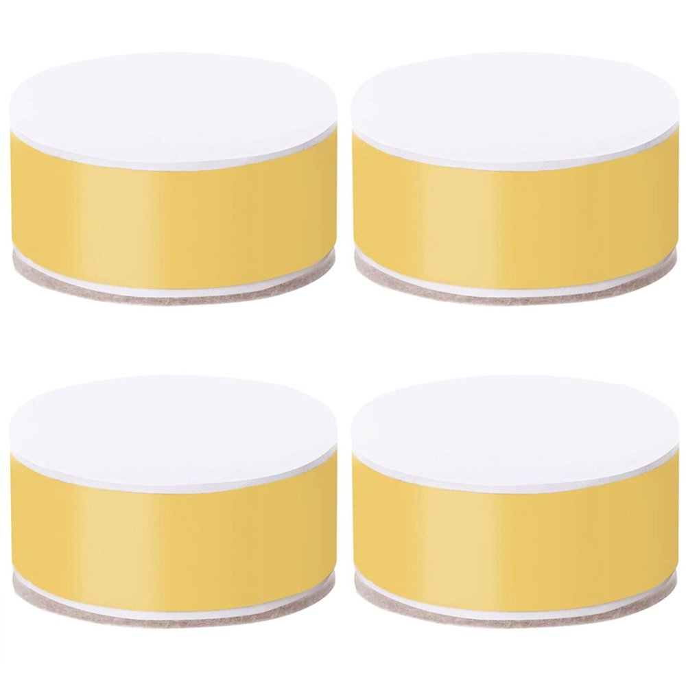 LUOFDCLDDD Furniture LegsFurniture Block Heavy Duty Legs Elevator Extension Made of Carbon Steel Self-Adhesive Raised Cabinet Chair Bed Sofa Coffee Table,Hardware Diy, Load 500Kg, 4Pcs/Yellow/3Cm/1.2