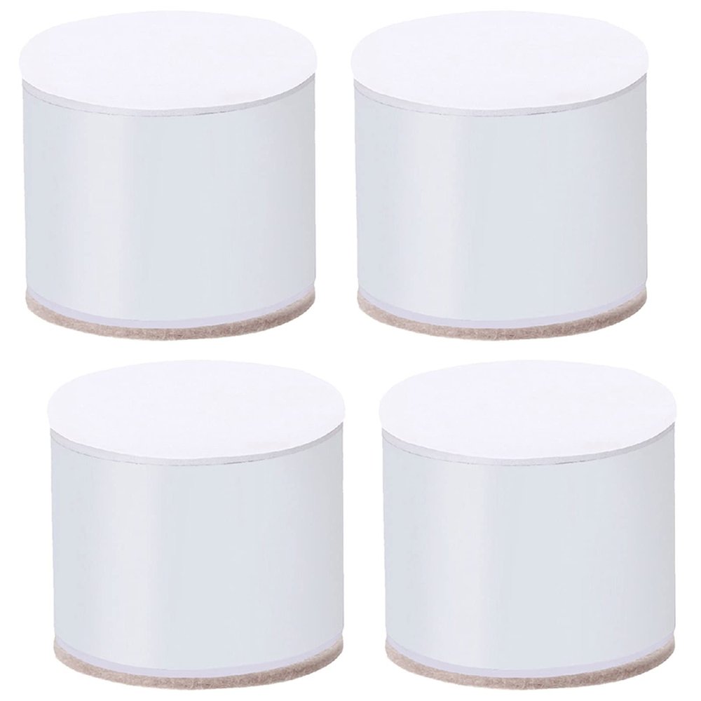 LUOFDCLDDD Furniture LegsFurniture Block Heavy Duty Legs Elevator Extension Made of Carbon Steel Self-Adhesive Raised Cabinet Chair Bed Sofa Coffee Table,Hardware Diy, Load 500Kg, 4Pcs/White/5Cm/2.0I