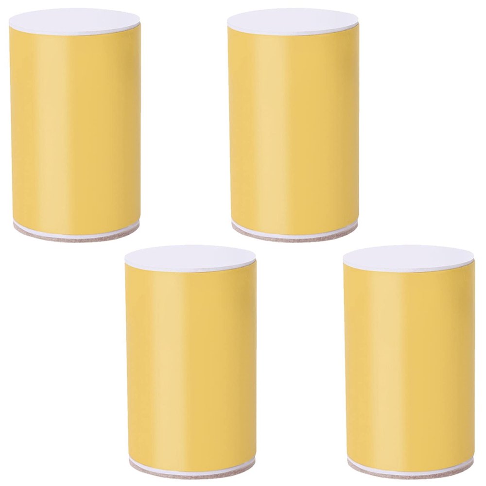 LUOFDCLDDD Furniture LegsFurniture Block Heavy Duty Legs Elevator Extension Made of Carbon Steel Self-Adhesive Raised Cabinet Chair Bed Sofa Coffee Table,Hardware Diy, Load 500Kg, 4Pcs/Yellow/10.2Cm/
