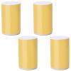 LUOFDCLDDD Furniture LegsFurniture Block Heavy Duty Legs Elevator Extension Made of Carbon Steel Self-Adhesive Raised Cabinet Chair Bed Sofa Coffee Table,Hardware Diy, Load 500Kg, 4Pcs/Yellow/10.2Cm/ view 1