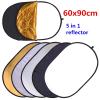 1pc Multi Disc Photography Studio Photo Oval Collapsible 5 In 1Light Reflector Handhold Portable Photo Studio 60x90cm 24"x35" view 2