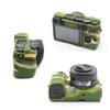 Camera Soft Silicone Case Bag Camouflage Green Rubber Armor Skin Body Cover Protector for Sony Alpha A6300 camera view 2