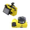 Camera Soft Silicone Case Bag Yellow Rubber Armor Skin Body Cover Protector for Sony Alpha A6300 camera view 2