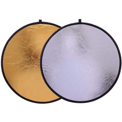 1pc Handhold Multi Collapsible Portable Disc Light Reflector For Photography Studio 2in1 Gold And Silver 20"/50cm (Color : Gold, Size : 30CM SG)