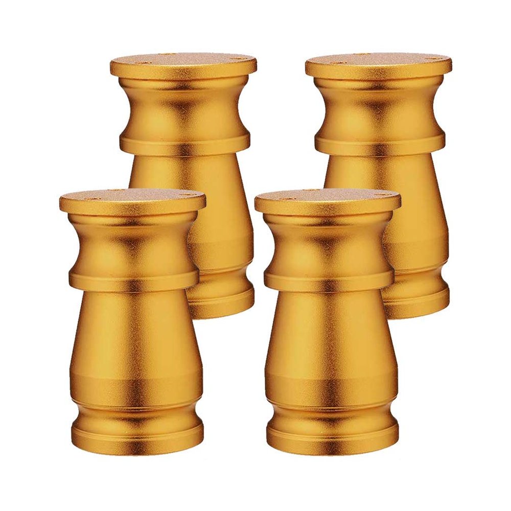 LUOFDCLDDD Furniture Legs4Niture LegsAluminum Alloy Rubber Feet Forniture Metalniture FeetAdjustable Sofa Foot Tea Table Foot/Gold/8Cm