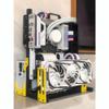 ATX PC Test Bench Handle Carrying Computer Water Cooling Open Frame Overclock Air Case HTPC Support Graphics Card(Black Yellow) view 2