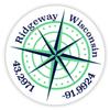 Ridgeway Wisconsin 2-Inch Vinyl Decal Sticker Latitude Longitude Compass Design view 1