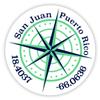 San Juan Puerto Rico 2-Inch Vinyl Decal Sticker Latitude Longitude Compass Design view 1