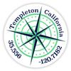 Templeton California 2-Inch Vinyl Decal Sticker Latitude Longitude Compass Design view 1