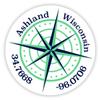 Ashland Wisconsin 2-Inch Vinyl Decal Sticker Latitude Longitude Compass Design view 1