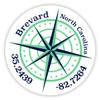 Brevard North Carolina 2-Inch Vinyl Decal Sticker Latitude Longitude Compass Design view 1