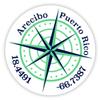 Arecibo Puerto Rico 2-Inch Vinyl Decal Sticker Latitude Longitude Compass Design view 1
