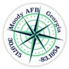 Moody AFB Georgia 2-Inch Vinyl Decal Sticker Latitude Longitude Compass Design view 1