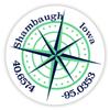Shambaugh Iowa 2-Inch Vinyl Decal Sticker Latitude Longitude Compass Design view 1