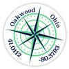 Oakwood Ohio 2-Inch Vinyl Decal Sticker Latitude Longitude Compass Design view 1