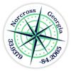 Norcross Georgia 2-Inch Vinyl Decal Sticker Latitude Longitude Compass Design view 1