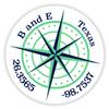 B and E Texas 2-Inch Vinyl Decal Sticker Latitude Longitude Compass Design view 1