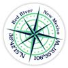 Red River New Mexico 2-Inch Vinyl Decal Sticker Latitude Longitude Compass Design view 1