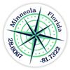 Minneola Florida 2-Inch Vinyl Decal Sticker Latitude Longitude Compass Design view 1