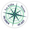 La Villa Texas 2-Inch Vinyl Decal Sticker Latitude Longitude Compass Design view 1