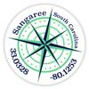 Sangaree South Carolina 2-Inch Vinyl Decal Sticker Latitude Longitude Compass Design view 1