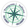 Tennyson Indiana 2-Inch Vinyl Decal Sticker Latitude Longitude Compass Design view 1